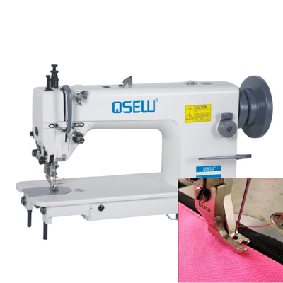QS-0303Z top and bottom feed heavy duty cheap ZIPPER walking foot lockstitch industrial sewing machine