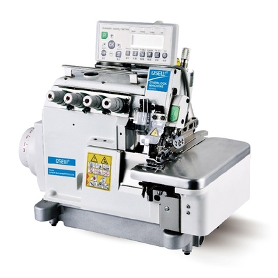 QS-5200DL-5-UTw Computerize dauto trimmer auto foot lifter Direct Drive 5 Thread Auto Function overlock Sewing Machine
