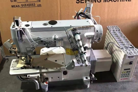 QS-600D-35ZD-UT cylinder bed direct drive auto trimmer high speed left cutter interlock industrial sewing machine