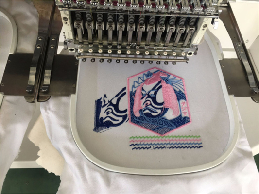 QS-1204 FOUR Head Computerized Embroidery Machine Dahao Computer for T shirt logo label