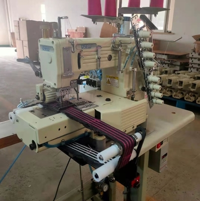 QS-4404 4/6/8/12/13 needle cylinder-bed multi-needle sports pants elastic waistband industrial sewing Machine